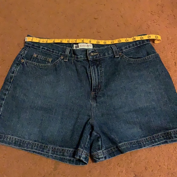 High Waisted Blue Jean Shorts - Picture 5 of 6